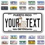 Custom State License Plates With Personalized Text Car 12X6- Moto 7X4 Bike 6X3. Fixed Price $14.99.