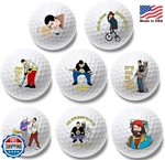 Artpreti Funny Balls 8 Pack White Novelty Golfer Gift Practice. Fixed Price $36.99.