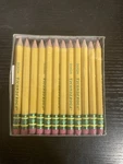 Ticonderoga 72 Count Yellow Golf Pencils With Eraser 3/4 Long Carpenter. Fixed Price $15.00.