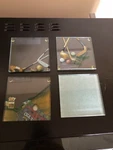Highland Graphics 3D Coasters, W/golf Theme, 1 Plain Glass, Nib, Usa. Fixed Price $10.99.