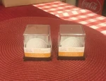 Golf Ball Display Case - Lot Of 2 Clear Plastic With Black Base. Fixed Price $10.00.