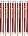 Wooden Hexagonal Pencils, 12 Pcs Hb Graphite Round With Eraser For Class. Fixed Price $15.94.