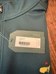 Masters Men's Green 1/4 Zip Long Sleeve Golf Polo Embroidered Logo MT7550-004. Fixed Price $197.50.