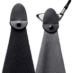 Magnetic Golf Towel, Sticks Club Or Cart, Grey Black, Usa Seller. Fixed Price $14.00.