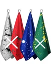 Blue Peryiter Golf Towel (16" X 24") Clip Drip Microfiber Fabric Waffle Pattern. Fixed Price $11.65.