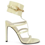 66022 Auth Gucci Vanilla Patent Leather Usula Ankle Strap Sandals Shoes 37. Fixed Price $500.00.