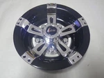 Golf Cart Ezgo Yamaha Club 8" Maverick Black Chrome Wheel Cover 1 Hub Cap. Fixed Price $58.95.