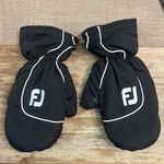 Footjoy Golf Winter Mitts Black White Pair Cart Gloves Mittens With Snow Clip. Fixed Price $32.00.