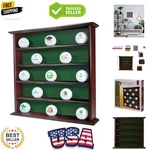 Mahogany Golf Cabinet - Displays Up To 25 Balls. Fixed Price $54.39.