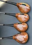 Macgregor M65W 1,3,4,5, Eye-o-magic Tourney Oil Hardened Persimmon Woods. Fixed Price $125.00.
