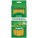 Ticonderoga Wood-cased Pencils, Unsharpened, 2 Hb Soft, Yellow, 48 Count. Fixed Price $11.99.