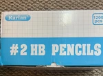 Rarlan Wood-cased #2 Hb Pencils, Pre-sharpened 1200 Count. Fixed Price $50.00.