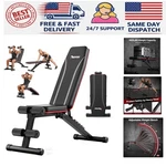 Wider Seat Adjustable Weight Bench - Folding 660 Lb Strength Training Essential. Fixed Price $158.36.