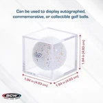 Golf Ball Display Plastic Clear Case Cube Square Stackable Holder Autograph Bcw. Fixed Price $7.14.