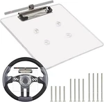 Golf Cart Scorecard Holder With Pen On Steering Colorless. Fixed Price $40.99.