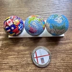 Vintage Enjoylife Golf Balls 3 Pack Globe Flags Jet Access Aviation Coin Bundle. Fixed Price $35.00.