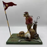 Vintage Resin Golfer Figurine Lover Comical Art Decor Statue. Fixed Price $159.00.