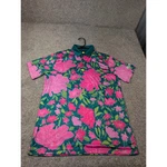 Pins & Aces Mens Golf Polo Large 2020 Augusta Ga Limited Edition Azalea Floral. Fixed Price $50.00.