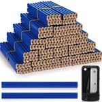 Honoson 200 Flat Wood Graphite Carpenter Pencils W/ Ruler - Ideal For Marking. Fixed Price $70.10.