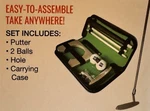 Golf Travel Set! Metal Putter, Hole & 2 Balls Case! New!!. Fixed Price $38.99.