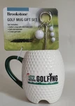 Brookstone - Golf Mug Gift Set Club Keychain & 3 Mini Balls Nip. Fixed Price $8.99.