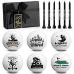 Retirement Golf Balls With Tees And Gift Box Funny Dad Coworker Present. Fixed Price $33.99.