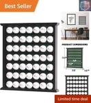 Gift 49-GOLF Ball Display Case Cabinet Rack, No Door Open Black Fin.... Fixed Price $107.77.