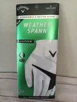Callaway Golf Weather Spann Glove Worn On Left Hand Standard Large White. Fixed Price $9.97.