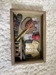 Red Sox Baseball Diorama Shadow Box Wall Set Vintage 7.5 X11.5 Mild Condition. Fixed Price $9.95.