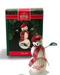 Vintage Ball Snowman W/ Club Arms Golfs Hallmark Ornament 1992. Fixed Price $11.53.