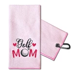 Touner Mom Golfing Towels Embroidered Funny 15.7X23.6 Inches, PINK087. Fixed Price $18.99.