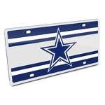 Nfl Dallas Cowboys Super-stripe Style Auto License Plate By Stockdale. Fixed Price $24.99.