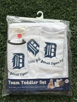 Detroit Tigers Mlb Team Toddler Set - Hooded Towel, Pullover Bib & Snap. Fixed Price $12.99.