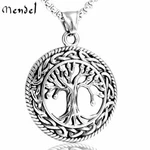 Mendel Stainless Steel Celtic Tree Of Life Pendant Necklace Irish Knot Silver. Fixed Price $14.99.
