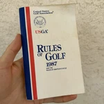 Vintage Usga 1987 Rules Of Golf And The Amateur Status Book. Fixed Price $8.99.