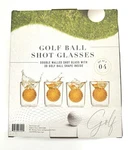 Golf Ball Shot Glasses With 3D Inside Double Walled Party Set Of 4. Fixed Price $14.99.