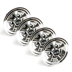 (set Of 4) 8" Chrome Ss "shift" Hub Caps For Ez-go, Club & Yamaha Golf Carts. Fixed Price $41.99.