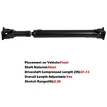 Drive Shaft Fit For Nissan Armada/frontier/pathfinder 2005-2015 37200ZZ70A. Fixed Price $99.73.