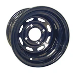 Wheel Steel, Black 8 Window, 10X7 3:4 Offset Golf Carts; TIR-412. Fixed Price $33.95.