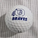 Titleist Pro V1 White Golf Ball With Braves Team Logo. Fixed Price $9.59.