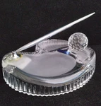 Marquis Waterford Crystal Golf Course Office Pen Holder Desk Organizer Ball. Fixed Price $49.99.