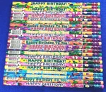 24 Pack - Happy Birthday Pencils Geddes Brand Assorted (66273). Fixed Price $15.99.