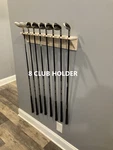 Golf Club Display Shelf Rack 8 Holder Hand Crafted Real Wood. Fixed Price $49.99.