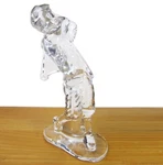Waterford Ireland Crystal Male Golfing Man Figurine Glass 1050404. Fixed Price $24.95.