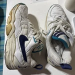 Vintage 90S Nike Air Cross Training Basketball Shoes White Mens Size 8 Eu 41. Fixed Price $13.30.