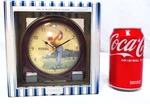 2005 Vintage Fossil Golf Green Solid Wood Desk Clock 5" New Box, Handsome. Fixed Price $18.00.