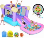 Inflatable Bounce House Water Slide With Ball Pit For Kids Blow Up Park A+. Fixed Price $499.99.