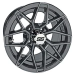 Wheel Gun Metal, 12X7 ET-25 Golf Carts; TIR-RX380-GM. Fixed Price $109.20.