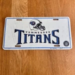 Tennessee Titans Metal Auto Tag License Plate Nfl 1999 Y2K Retired. Fixed Price $19.75.
