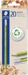 Staedtler Wopex Pre-sharpened #2 Pencils, Pack Of 20 Ergonomic Triangular Shap. Fixed Price $10.65.